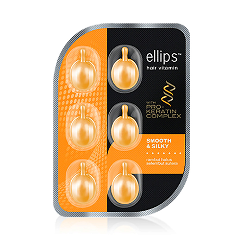 ELLIPS Hair Vitamin Smooth&Silky. Масло для увлажнения, восстановления волос